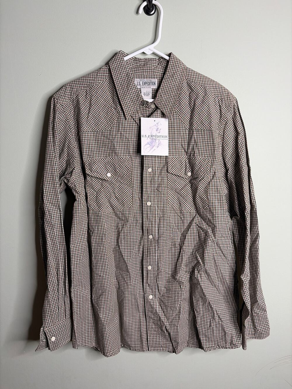U.S. Expedition Vintage Pearl Snap Large
